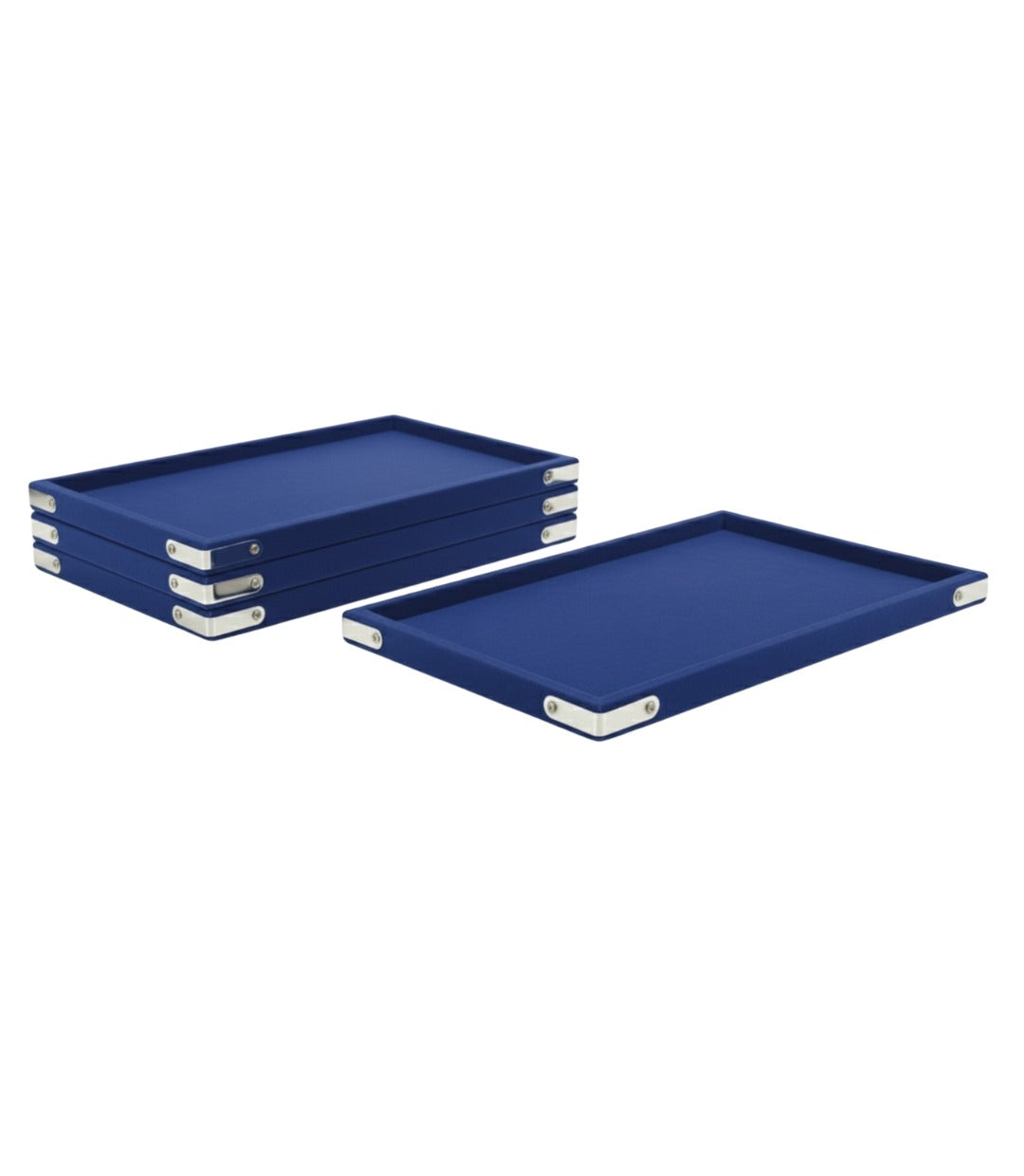 Rpinkal Velvet Jewellery Finding Beading Tray 15 x 12 Inch (BLUE) 1 PCS