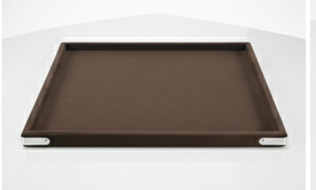 Rpinkal Velvet Jewellery Finding Beading Tray 15 x 12 Inch (Coffee Brown)1 PCS