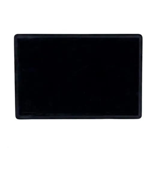 Rpinkal Combo Jewellery Display Organizer Tray Velvet (12x9 inch & 14x10 Inch & 15x12Inch) Velvet Tray Pack of 3 (Black)