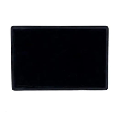 Rpinkal Combo Jewellery Display Organizer Tray Velvet (12x9 inch & 14x10 Inch & 15x12Inch) Velvet Tray Pack of 3 (Black)