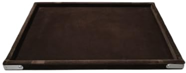 Rpinkal Velvet Jewellery Finding Beading Tray 12 x 9 Inch (Coffee Brown)1 PCS