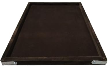 Rpinkal Velvet Jewellery Finding Beading Tray 12 x 9 Inch (Coffee Brown)1 PCS
