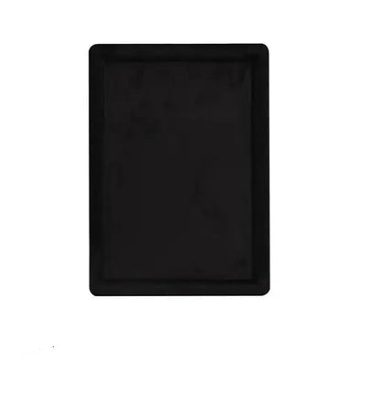 Rpinkal Combo Jewellery Display Organizer Tray Velvet (12x9 inch & 14x10 Inch & 15x12Inch) Velvet Tray Pack of 3 (Black)