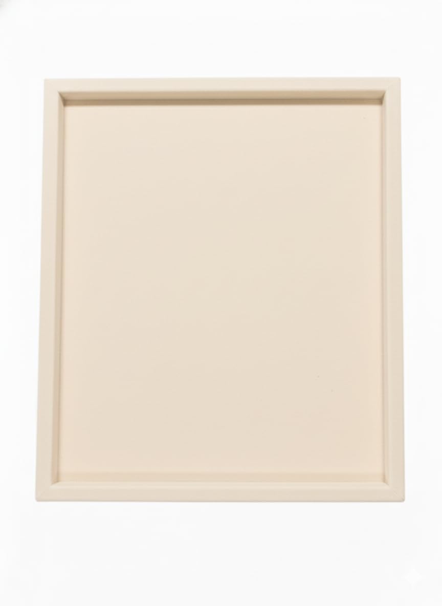 Rpinkal Velvet Jewellery Display & Beading Tray 14X10 Inch (Ivory cream)1 PCS
