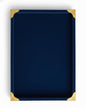 Rpinkal Premium Velvet Jewellery Display Tray 12 x 9 Inch Elegant Design with Gold Corner Protectors (Blue)1 PCS