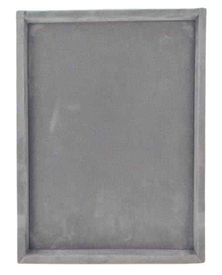 Rpinkal Jewellery Display Organizer Tray Velvet Beading Tray 15 x 12 Inch (Grey)1 PCS