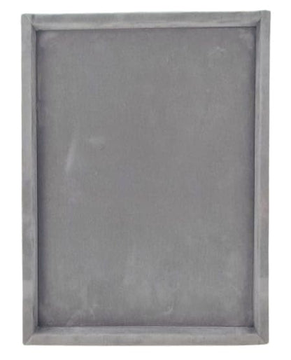 Rpinkal Jewellery Display Organizer Tray Velvet Beading Tray 15 x 12 Inch (Grey)1 PCS