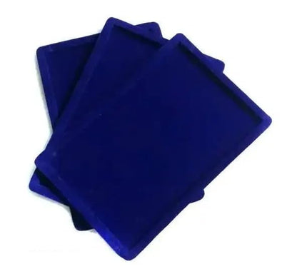 Rpinkal Velvet Jewellery Finding Beading Tray 12 x 9 Inch (BLUE)