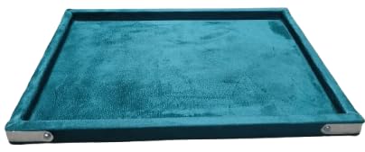 Rpinkal Velvet Jewellery Display & Beading Tray 14 x 10 Inch (Rama Green)