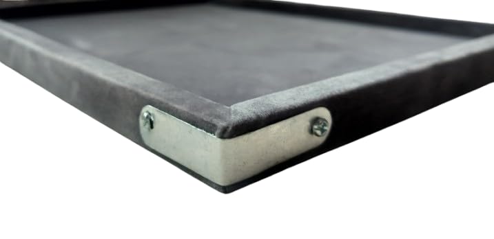 Rpinkal Jewellery Display Organizer Tray Velvet Beading Tray 15 x 12 Inch (Grey)1 PCS