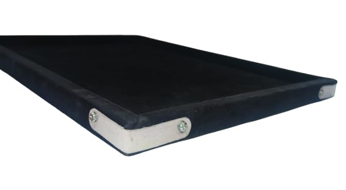 Rpinkal Combo Jewellery Display Organizer Tray Velvet (12x9 inch & 14x10 Inch & 15x12Inch) Velvet Tray Pack of 3 (Black)