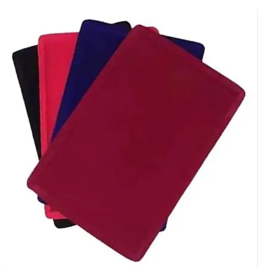 Rpinkal Jewellery Display Tray, Jewellery,Organizer, Velvet, Beading 12 x 9 (Pack of 4) Multicolor