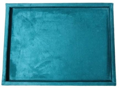 Rpinkal Velvet Jewellery Display & Beading Tray 14 x 10 Inch (Rama Green)