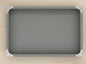 Rpinkal Premium Velvet Jewellery Display Tray 12 x 9 Inch Elegant Design with Gold Corner Protectors (Grey)1 PCS
