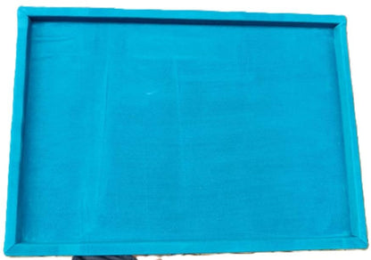 Rpinkal Sky blue Jewellery Display Organizer Tray 15 x 12 Inch (Sky blue)
