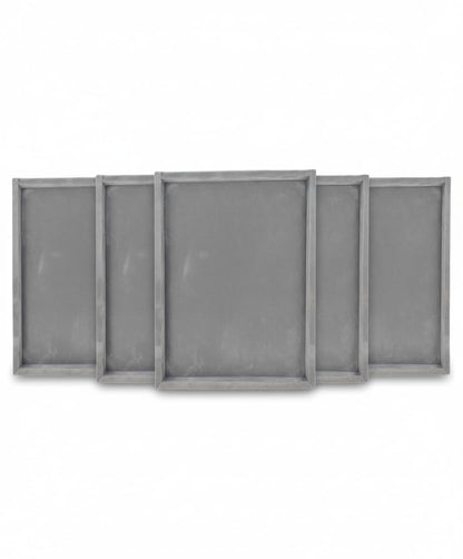 Rpinkal Jewellery Display Organizer Tray Velvet Beading Tray 15 x 12 Inch (Grey)1 PCS