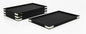 Rpinkal Premium Velvet Foam Padding Fabric Stackable Jewellery Trays 12 x 9 Inch (Black) (Set of 4)