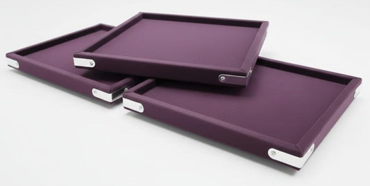 Rpinkal Wine Velvet Jewellery Finding Beading Tray 12 x 9 Inch (Wine) (Pack of 3)