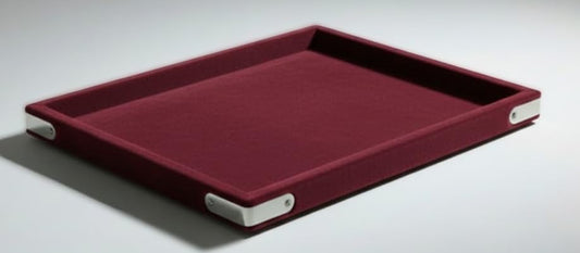 Rpinkal Premium Velvet Jewellery Display & Beading Tray 14 x 10 Inch (Maroon Premium)
