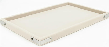 Rpinkal Velvet Jewellery Display & Beading Tray 14X10 Inch (Ivory cream)1 PCS