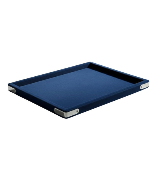 Rpinkal Velvet Jewellery Display & Beading Tray 12 x 9 Inch (Navy Blue)