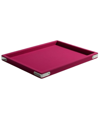 Rpinkal Velvet Jewellery Display & Beading Tray 12 x 9 Inch (Rani Pink)