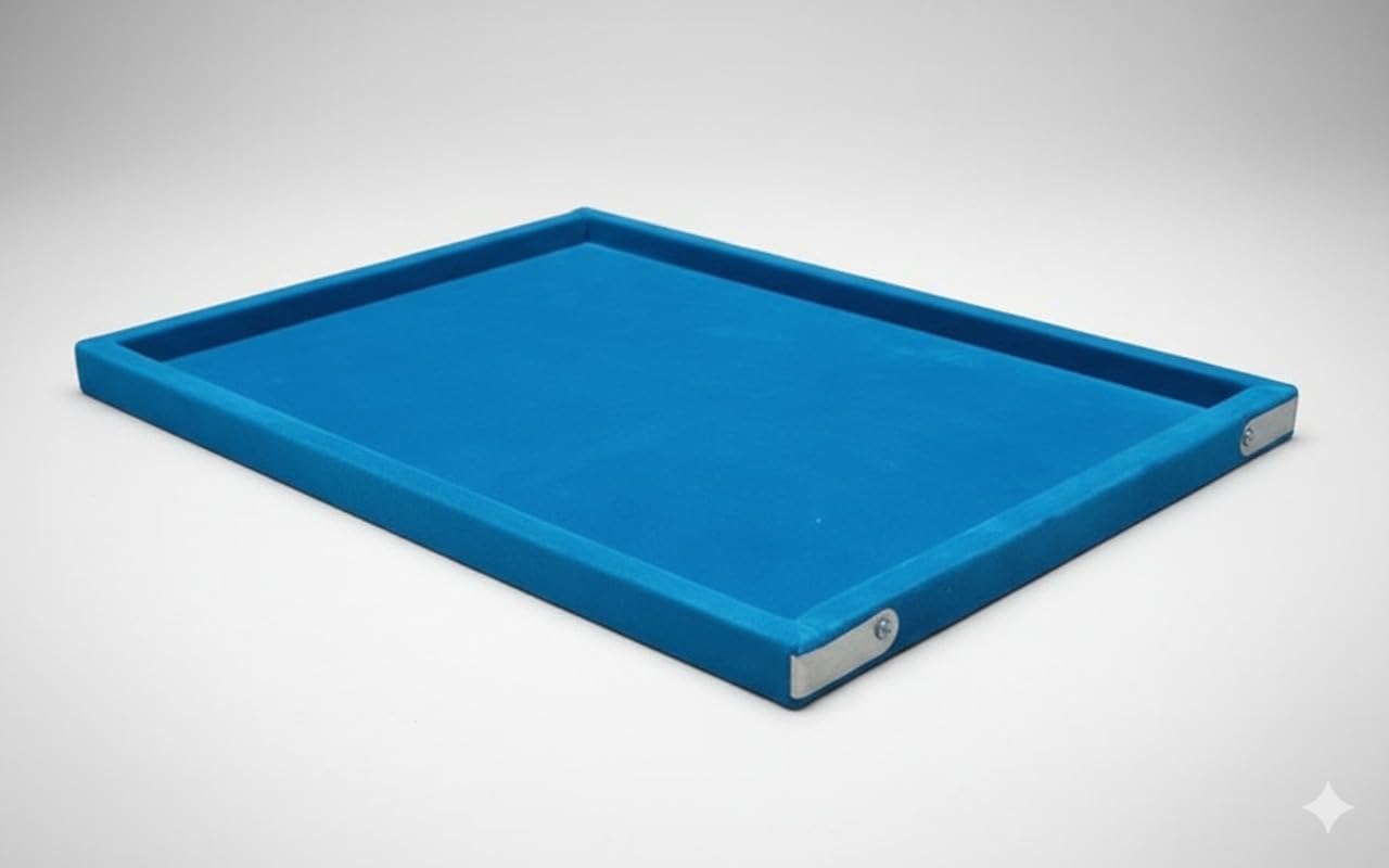 Rpinkal Sky blue Jewellery Display Organizer Tray 15 x 12 Inch (Sky blue)