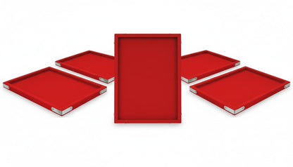 Rpinkal RED Velvet Jewellery Finding Beading Tray 12 x 9 Inch (RED) 1 PCS