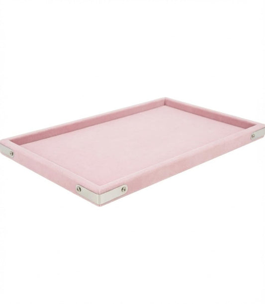 Rpinkal Velvet Jewellery Display & Beading Tray 15 x 12 Inch (Baby Pink) 1 PCS