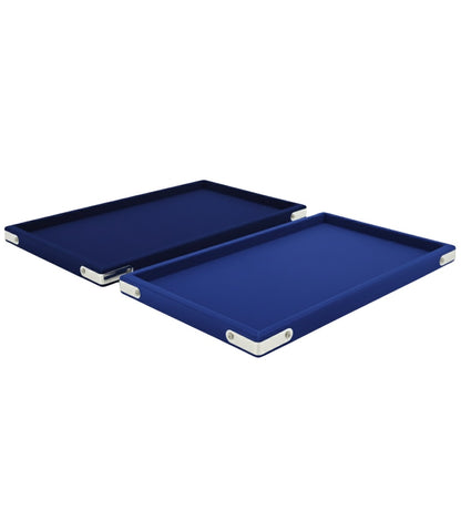 Rpinkal Velvet Jewellery Finding Beading Tray 15 x 12 Inch (BLUE) 1 PCS