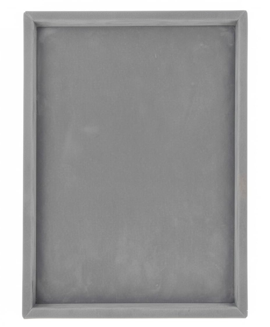 Rpinkal Jewellery Display Organizer Tray Velvet Beading Tray 14 x 10 Inch (Grey) 1 PCS