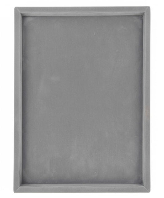 Rpinkal Jewellery Display Organizer Tray Velvet Beading Tray 15 x 12 Inch (Grey)1 PCS