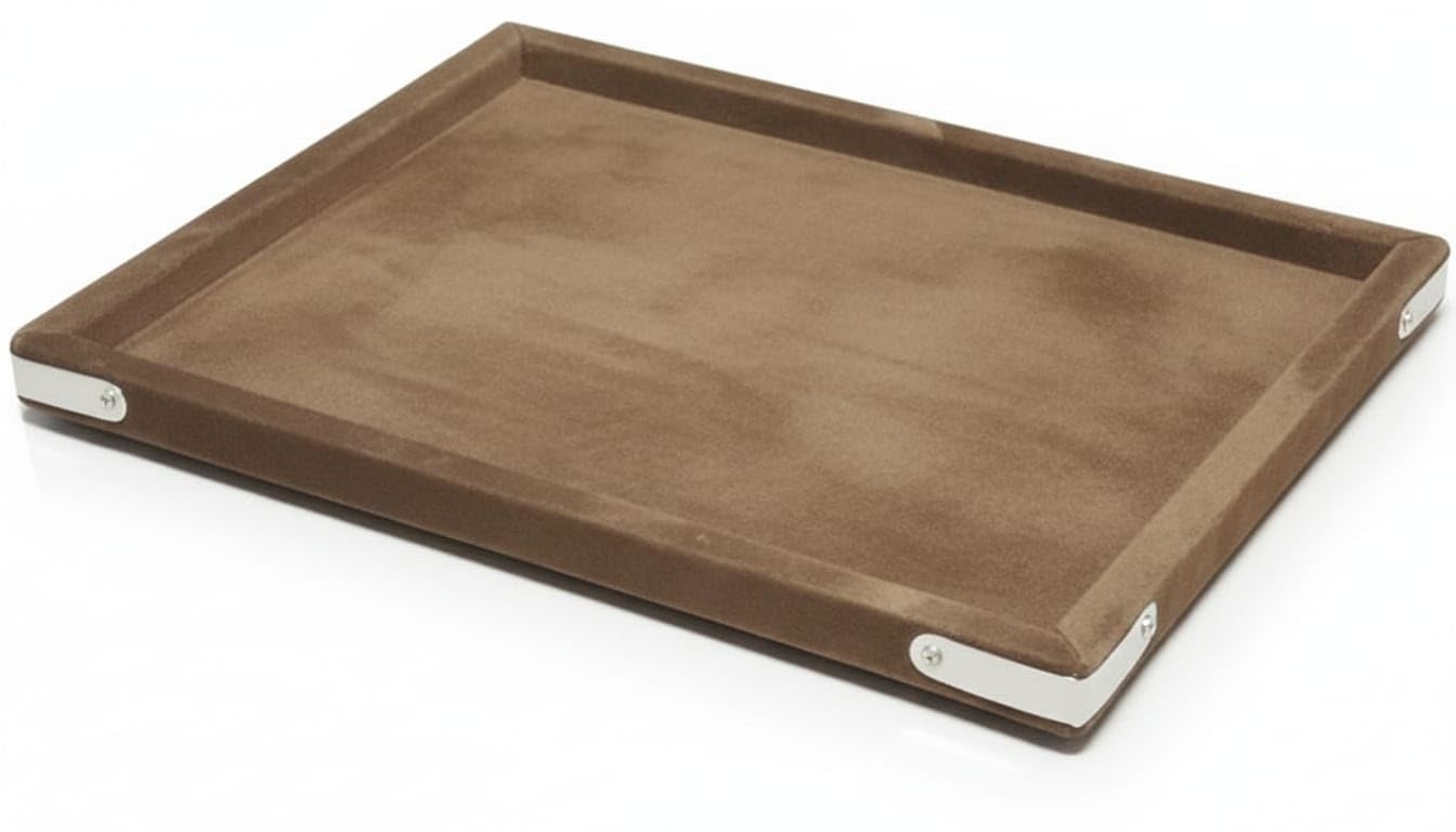 Rpinkal Velvet Jewellery Display & Beading Tray 14 x 10 Inch (Coco)