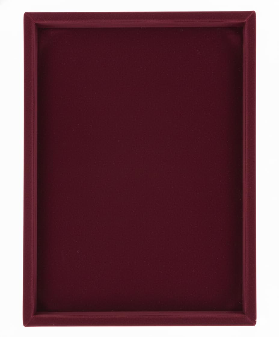 Rpinkal Premium Velvet Jewellery Display & Beading Tray 15 x 12 Inch (Maroon Premium)