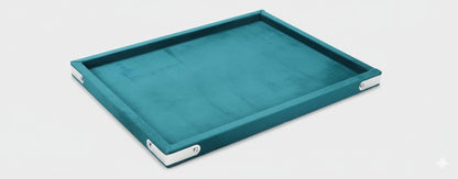Rpinkal Velvet Jewellery Display & Beading Tray 14 x 10 Inch (Rama Green)