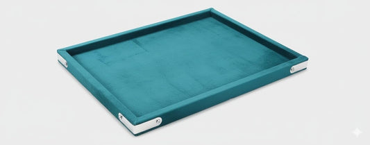 Rpinkal Velvet Jewellery Display & Beading Tray 14 x 10 Inch (Rama Green)