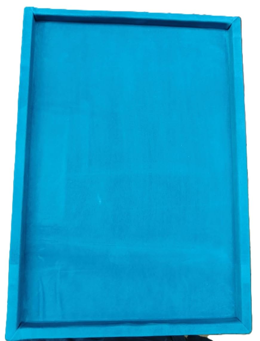 Rpinkal Sky blue Jewellery Display Organizer Tray 15 x 12 Inch (Sky blue)