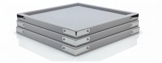 Rpinkal Jewellery Display Organiser Tray, Beading and Cosmetic Storage Box 12 x 9 Inch (LIGHTGRAY) (Pack of 3,)