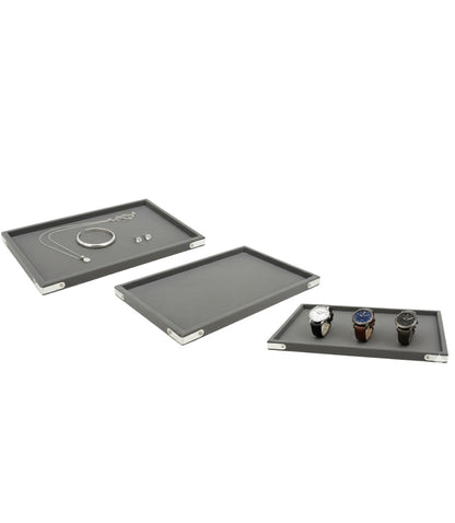 Rpinkal Jewellery Display Organizer Tray Velvet Beading Tray 14 x 10 Inch (Grey) 1 PCS