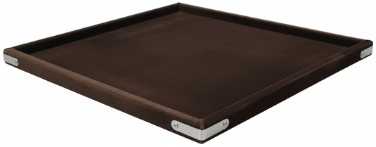 Rpinkal Velvet Jewellery Finding Beading Tray 12 x 9 Inch (Coffee Brown)1 PCS