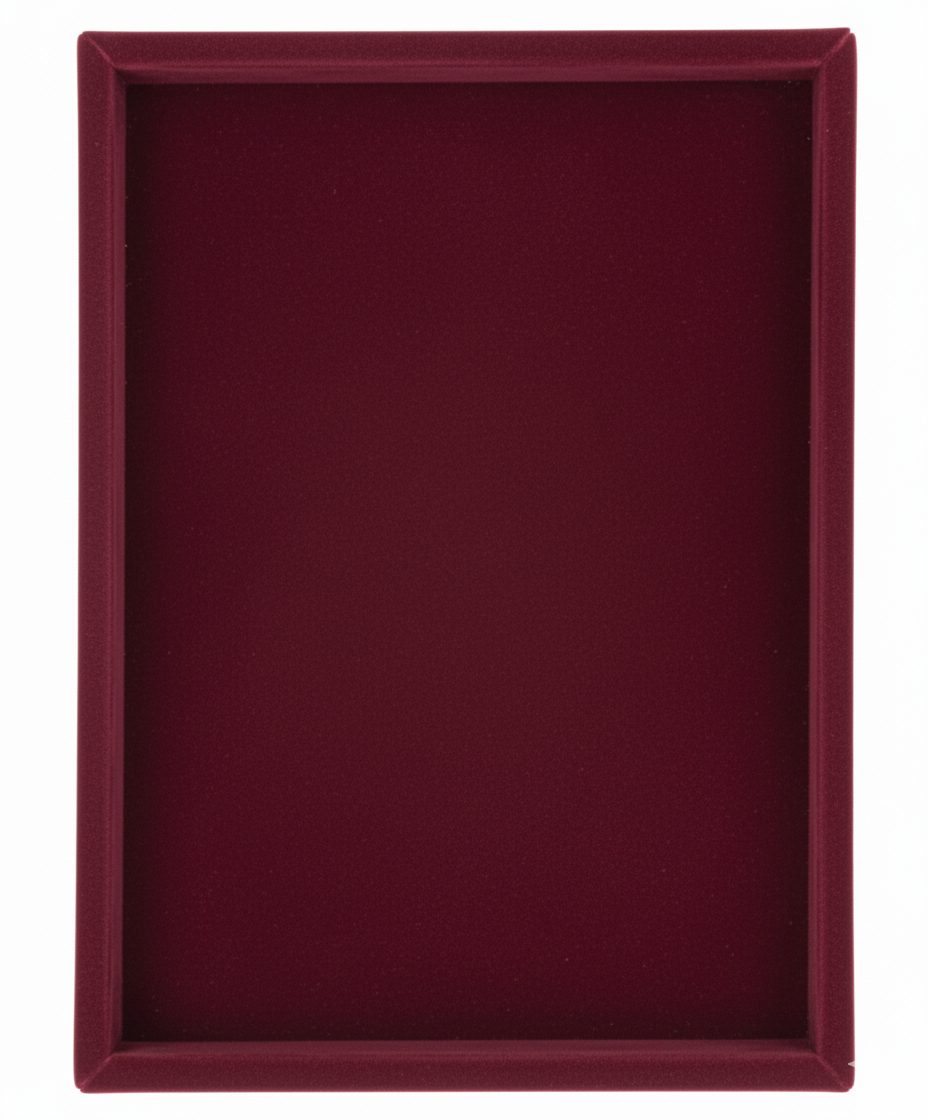 Rpinkal Jewellery Display Tray, Jewellery,Organizer, Velvet, Beading 12 x 9 (Pack of 2) (Maroon-Blue)