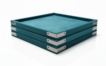 Rpinkal Velvet Jewellery Display & Beading Tray 14X10 Inch (Rama Green)1 PCS