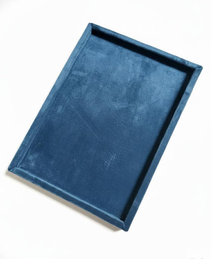 Rpinkal Velvet Jewellery Display & Beading Tray 12 x 9 Inch (Firozi)