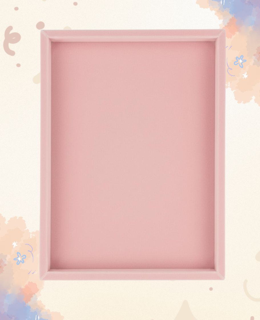 Rpinkal Velvet Jewellery Display & Beading Tray 12 x 9 Inch (Baby Pink) 1PCS