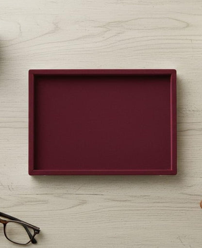 Rpinkal Premium Velvet Jewellery Display & Beading Tray 15 x 12 Inch (Maroon Premium)