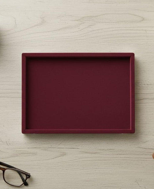 Rpinkal Premium Velvet Jewellery Display & Beading Tray 12 x 9 Inch (Maroon Premium)