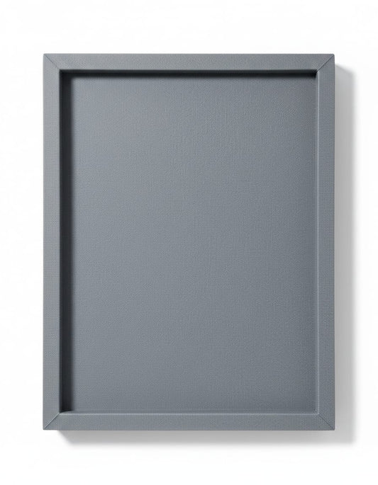 Premium Velvet Jewellery Display Tray 12 x 9 Inch | Ring, Earring & Bracelet Organizer | Charcoal Grey (Pack of 1)