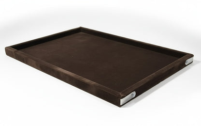 Rpinkal Velvet Jewellery Finding Beading Tray 12 x 9 Inch (Coffee Brown)1 PCS