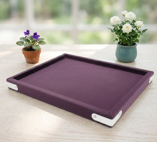 Rpinkal Velvet Jewellery Display & Beading Tray 12 x 9 Inch (Wine)