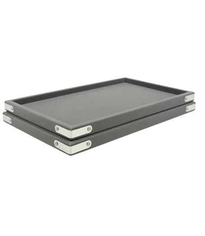 Rpinkal Jewellery Display Organizer Tray Velvet Beading Tray 14 x 10 Inch (Grey) 1 PCS